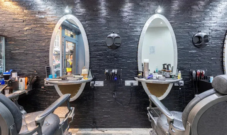 Espace coiffure homme dans un barber shop à Paris